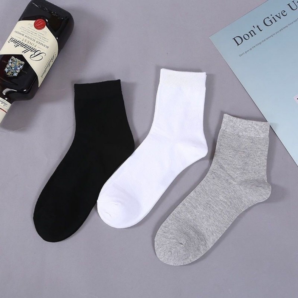 Tất thể thao văn phòng MUJI cổ CAO chống hôi chân , thoáng khí