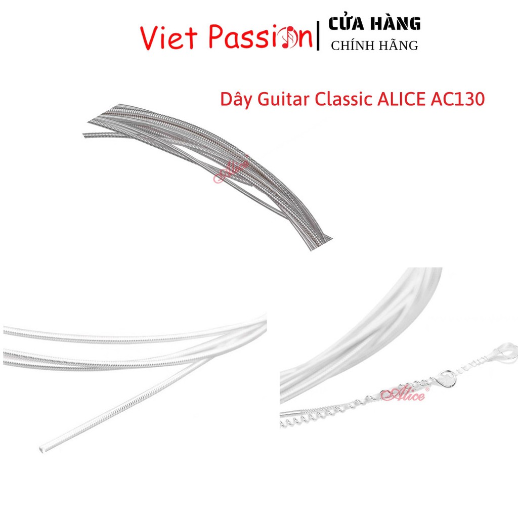 Dây đàn guitar classic Alice AC130 chính hãng dây nylon cổ điển Viet Passion