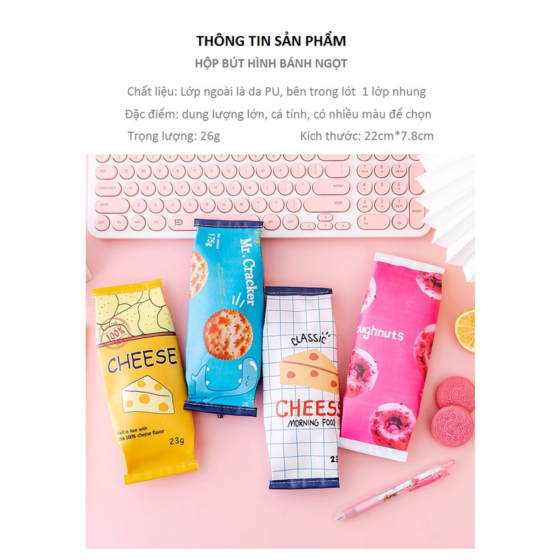 Túi đựng bút , hộp bút cute Chimi HT041 thiết kế kiểu dáng gói đồ ăn nhanh nhiều mẫu lựa chọn