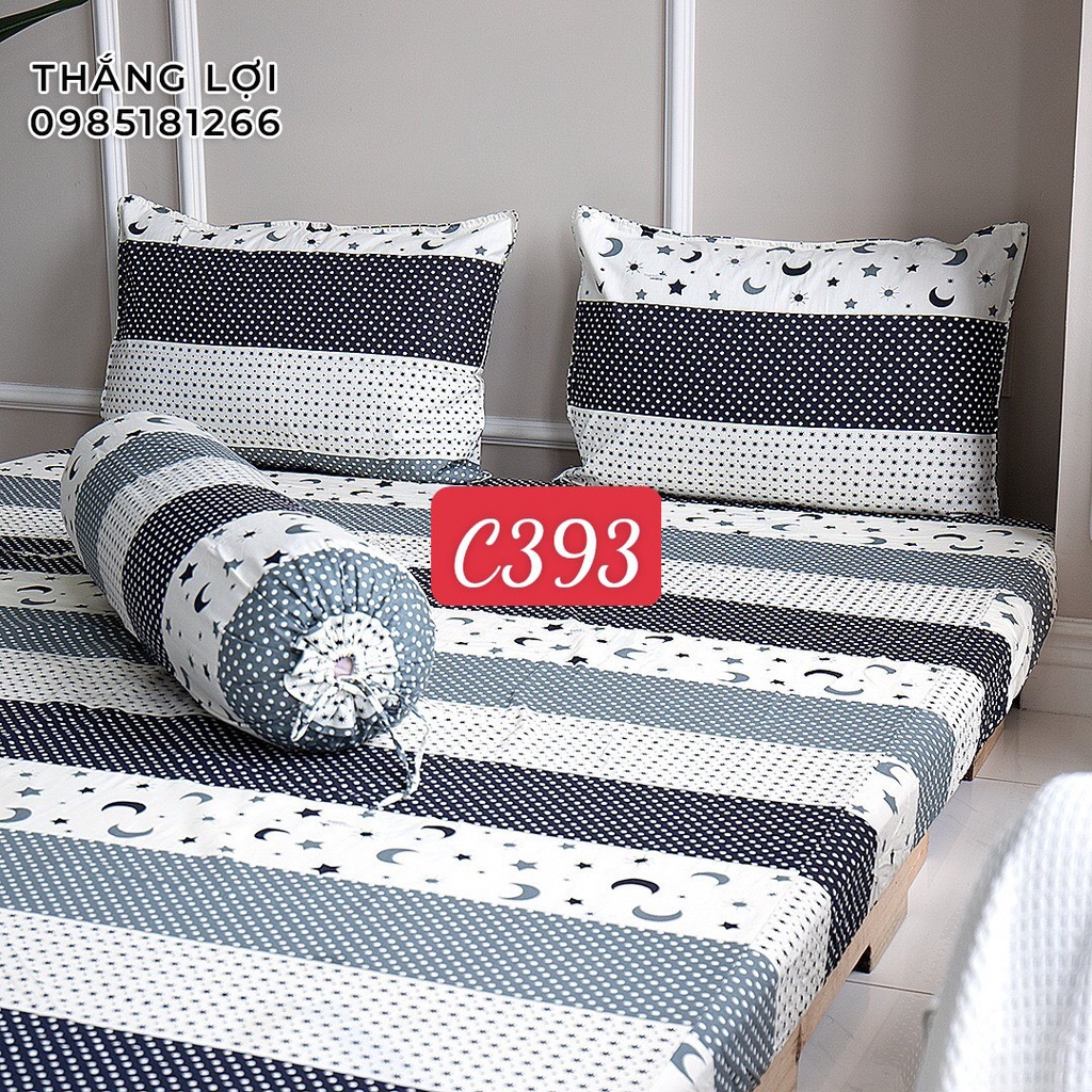 Drap Cotton 100% Thắng Lợi chính hãng Mẫu C393 IN LOGO THẮNG LỢI vệ sinh dễ dàng.
