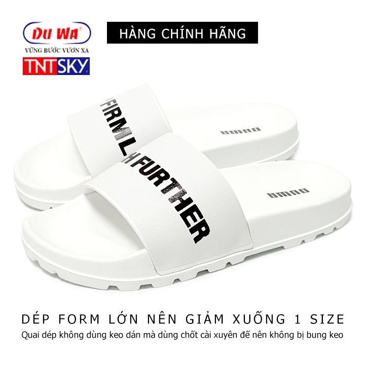 Dép quai ngang nam, nữ siêu nhẹ DUWA - Hàng chính hãng - TRẮNG SH9024