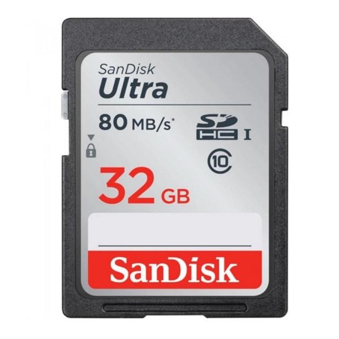 Thẻ nhớ Máy Ảnh SDHC SanDisk Ultra 32GB Class 10 UHS-I U1 120MB s (Xám)