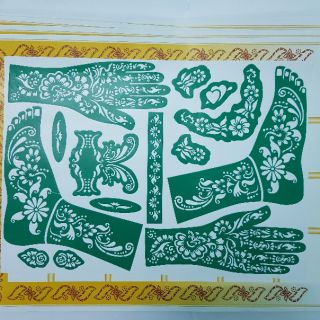 Set Khuôn vẽ Henna