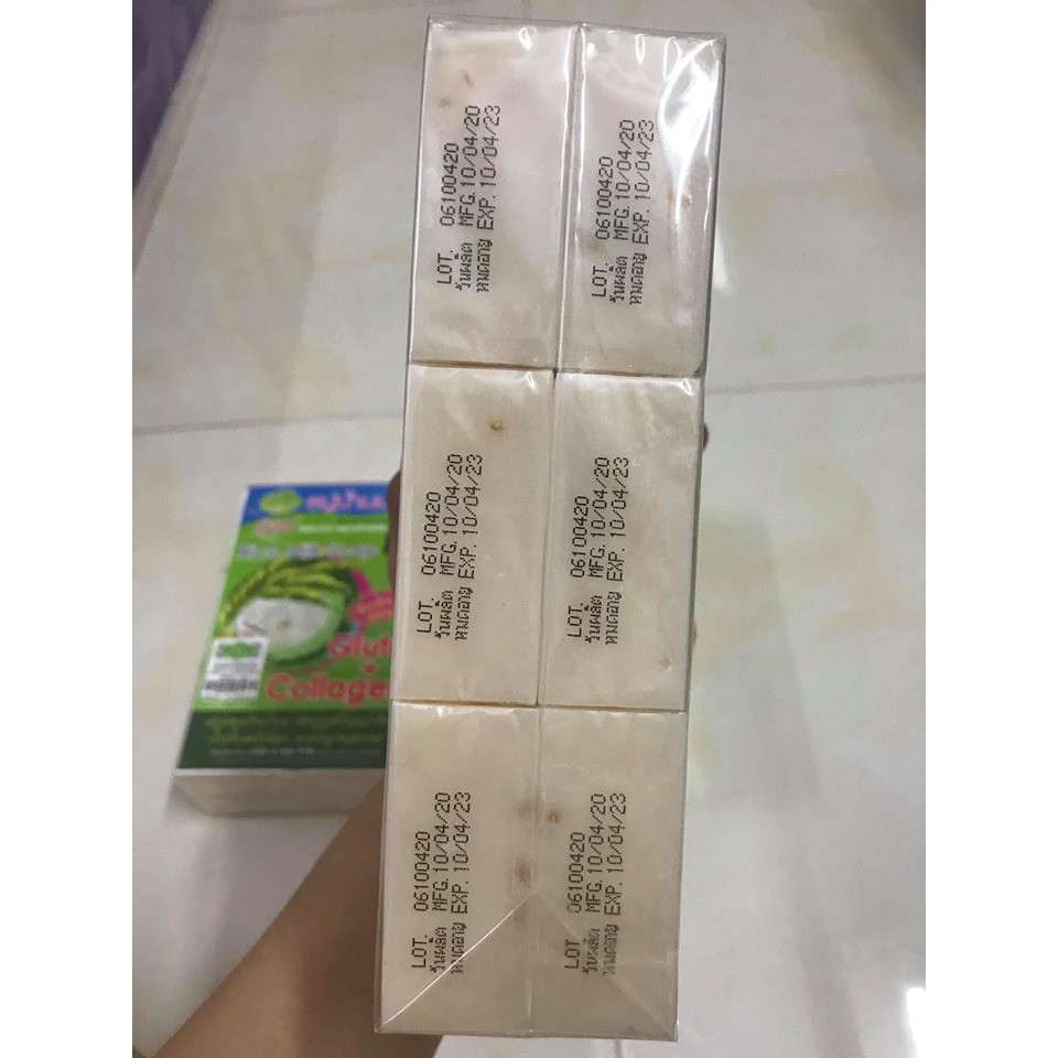 Lốc 12 cục xà phòng cám gạo Jam Thái Lan