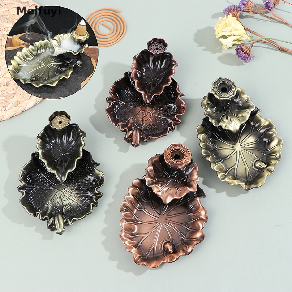 Đế đốt trầm hương hình lá sen dành cho trang trí phòng khách VN439