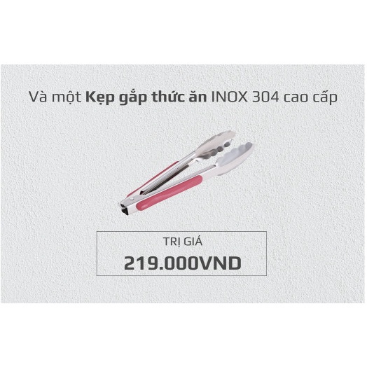 Kẹp gấp thức ăn cao cấp inox 304