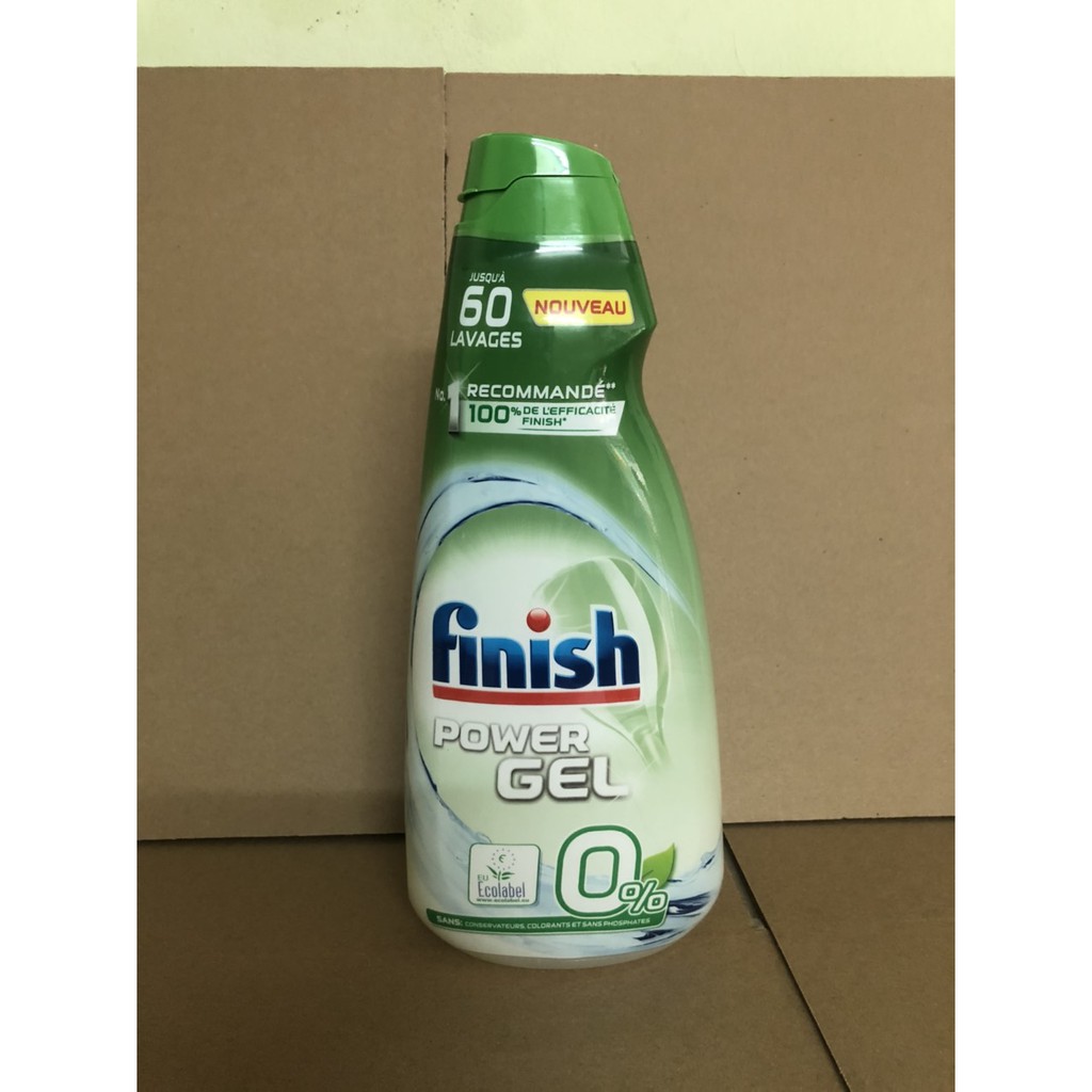 Gel rửa bát Finish Power Eco 0% 900ml (Gel rửa bát hữu cơ)