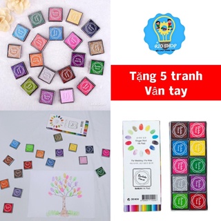 Màu vẽ vân tay cho bé sáng tạo