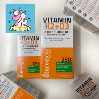  [Date xa] Vitamin K2 + D3 Bronson chính hãng, nhập Mỹ, có sỉ