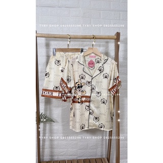 Bộ ngủ Pyjama Tyry con hổ áo quần cộc