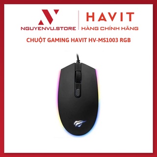 Chuột gaming havit ms1003 rgb - hàng chính hãng