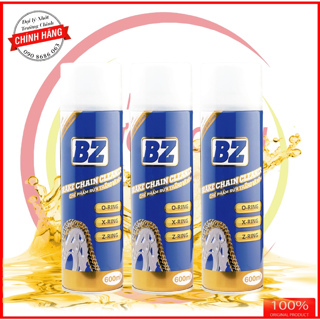 Chai rửa sên, vệ sinh sên BZ Chain clean 600ML
