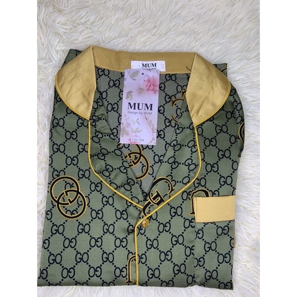 pizama gucci xanh