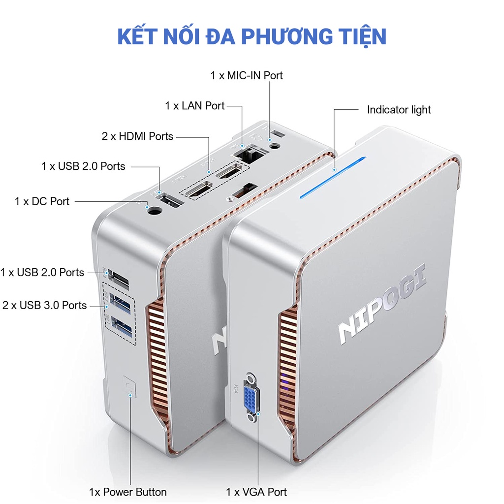 Máy tính để bàn giá rẻ – Máy chủ Server – Mini PC – Intel NUC J4125 gen 11th 2021 | BigBuy360 - bigbuy360.vn