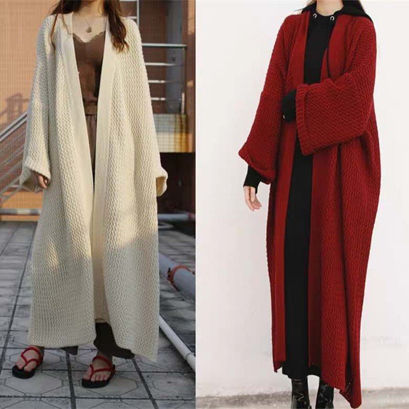 Áo Khoác Cardigan Dệt Kim Dáng Rộng Dài Cỡ Lớn Thiết Kế Thoải Mái Dành Cho Nữ | BigBuy360 - bigbuy360.vn