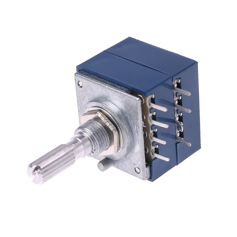 Chiết áp RH2702 8 chấu trục chia răng cưa 6mm độ chính xác cao loại 27 A100K 100K