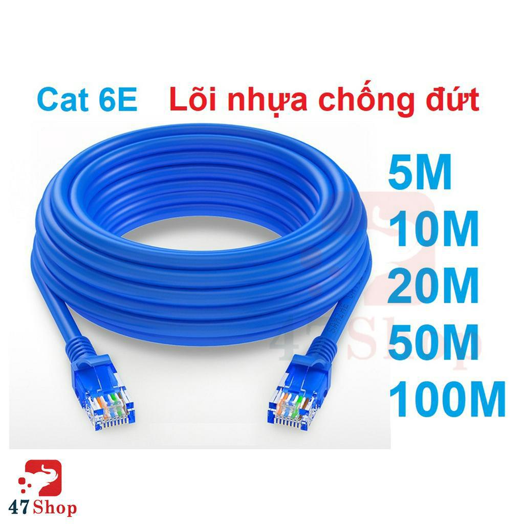 Dây Mạng Cat6 Bấm Sẵn 2 Đầu dài 10m 15m 20m 25m 30m 35m 40m - Cáp mạng, cáp lan, cáp internet