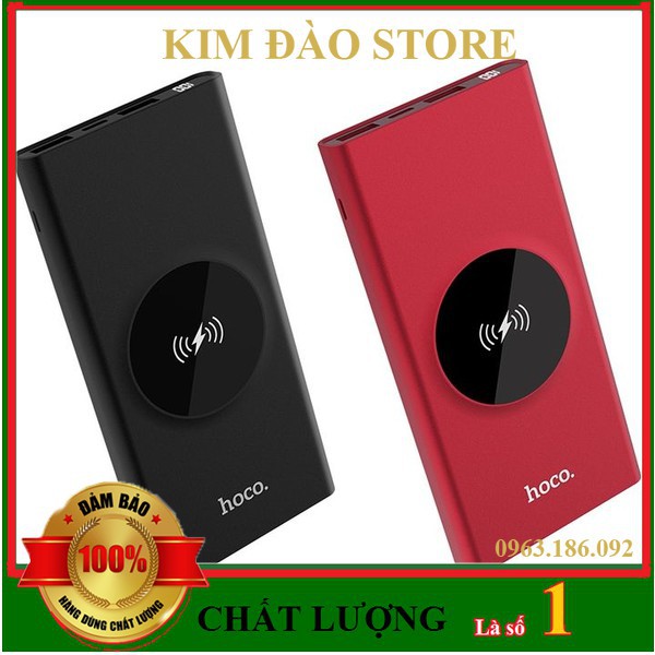 [Sỉ Lẻ]Pin Sạc Dự Phòng Hoco J37 10000mah Kiêm Sạc Không Dây- 2 Cổng USB Hỗ Trợ Sạc Nhanh-  HDStore  -HC Store 1