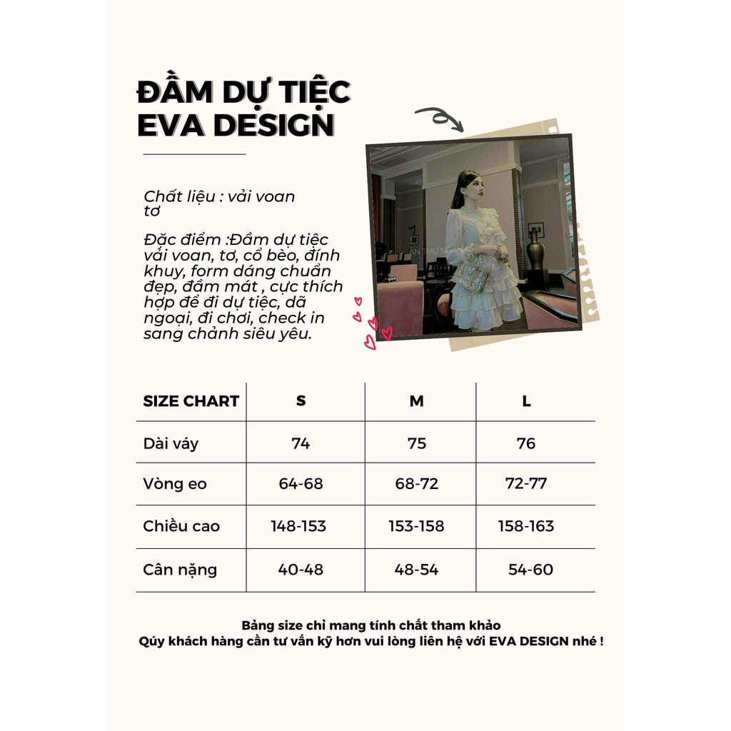 Đầm dự tiệc nữ màu trắng dáng xòe xếp tầng siêu xinh váy midi nữ dài tay cổ bèo đính khuy sang chảnh chiết eo duyên dáng