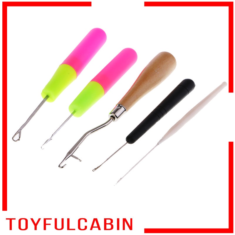 [Toyfulcabin] Set 5 Kim Móc Len Cho Tóc Bện Micro Dread Locking