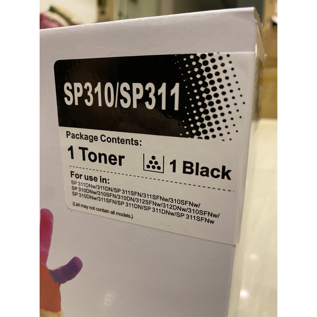 Hộp mực Ricoh SP 310/311| Máy SP 311Dnw/ 311DN/ 311SFN/ 311SFNw/ 310SFNw/ 310Dnw/ 310Sfn/ 310Dn/ 312SFNw/ 312DNw/ 310SFN