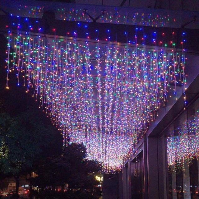 Đèn Led Mành Thả Nháy Điểm Phong Cách Châu Âu Cực Đẹp - Trang Trí Không Gian Cực Đẹp, Đèn Led Mành Thả Ngoài Trời