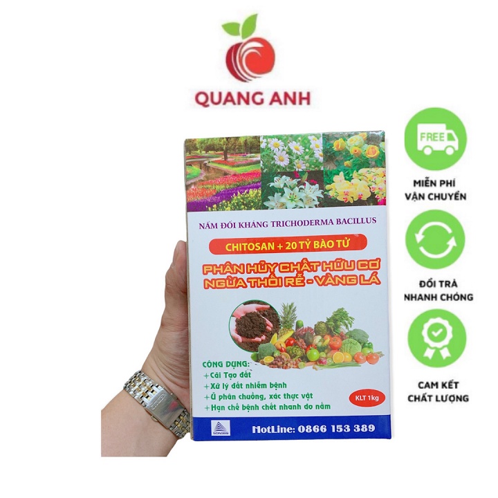 [FreeShip] Nấm Đối Kháng Trichoderma Bacillus, Nấm Tricoderma - Gói 1Kg