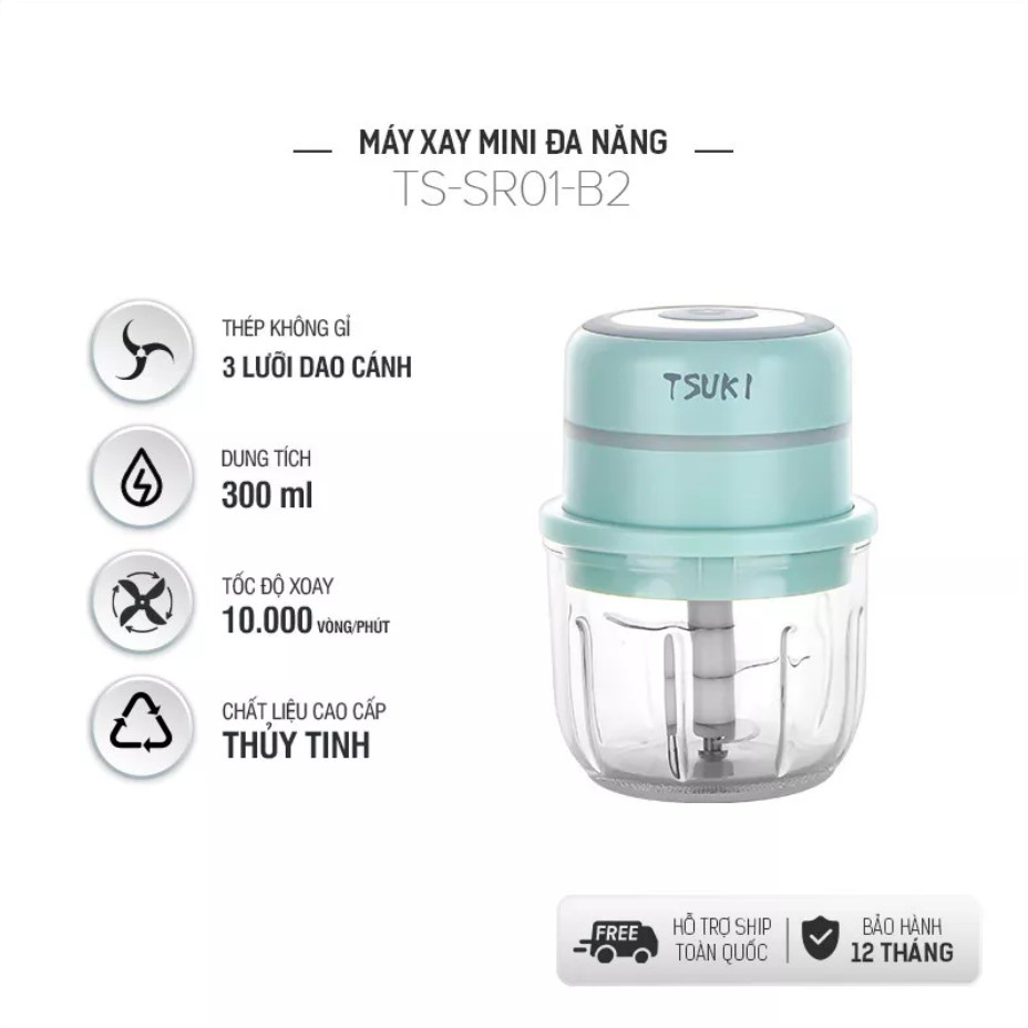 MÁY XAY ĐA NĂNG MINI TSUKI TS-SR01-B2