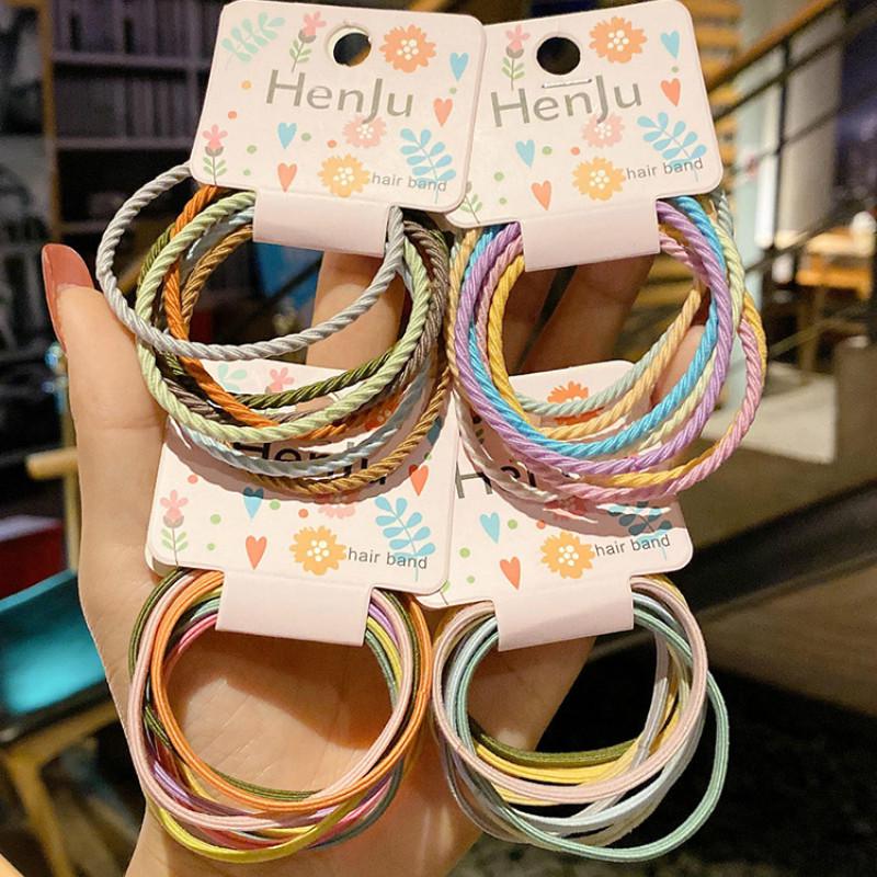 Dây buộc tóc co giãn thiết kế đơn giản phong cách Hàn Quốc thời trang cho nữ