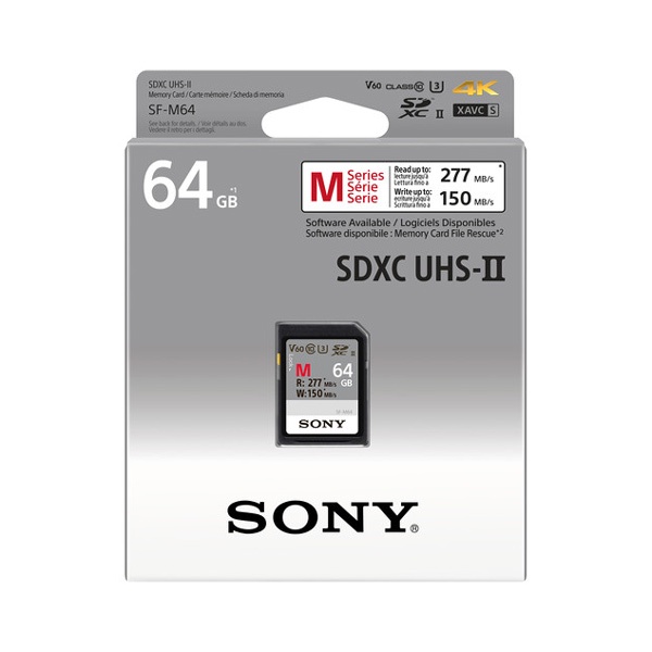 Thẻ nhớ Sony 64GB 277MB/s UHS-II SDXC, hàng chính hãng Sony