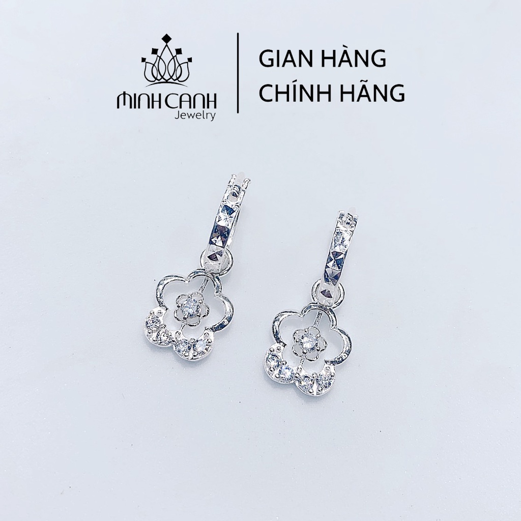 Bông Tai Hoa Đá Giữa Cho Bé Minh Canh Jewelry