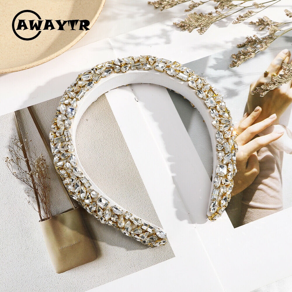 Băng đô đính đá lấp lánh thời trang cho nữ