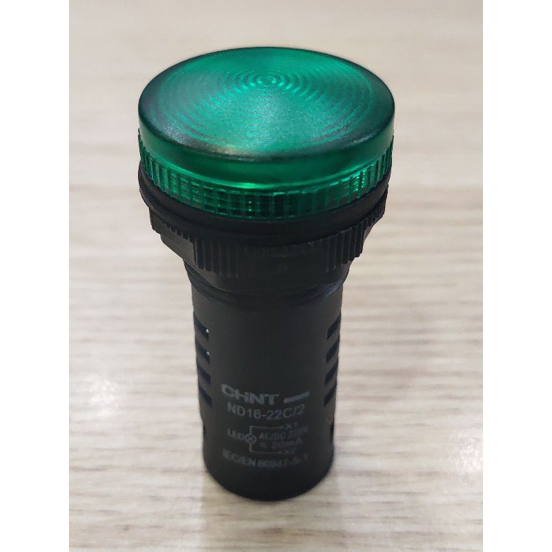 Đèn báo pha 220V phi 22 ND16-22C/2 220V Chint