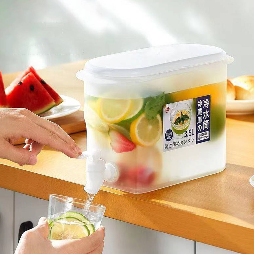 [CHIWANJI]  3.5L Water Jug for Hot and Cold Beverage Household Cold Drinking Pitcher