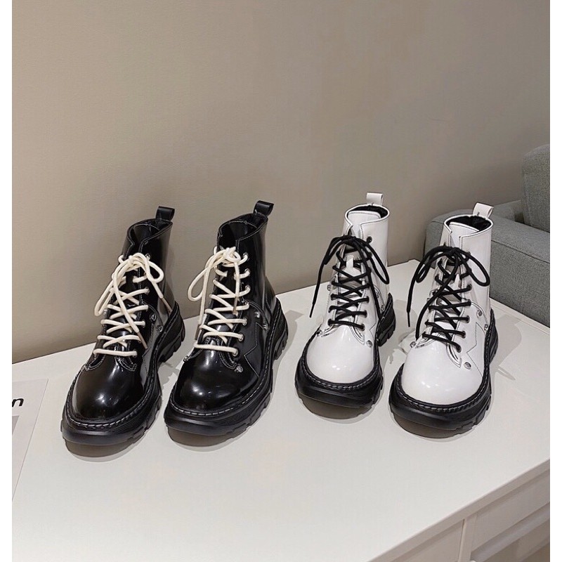 GIÀY DA CAO CỔ ULZZANG [Order+Ảnh thật]