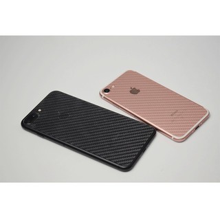 Miếng dán Full mặt sau iphone 7 và 7plus vân Carbon Bình An Mobile