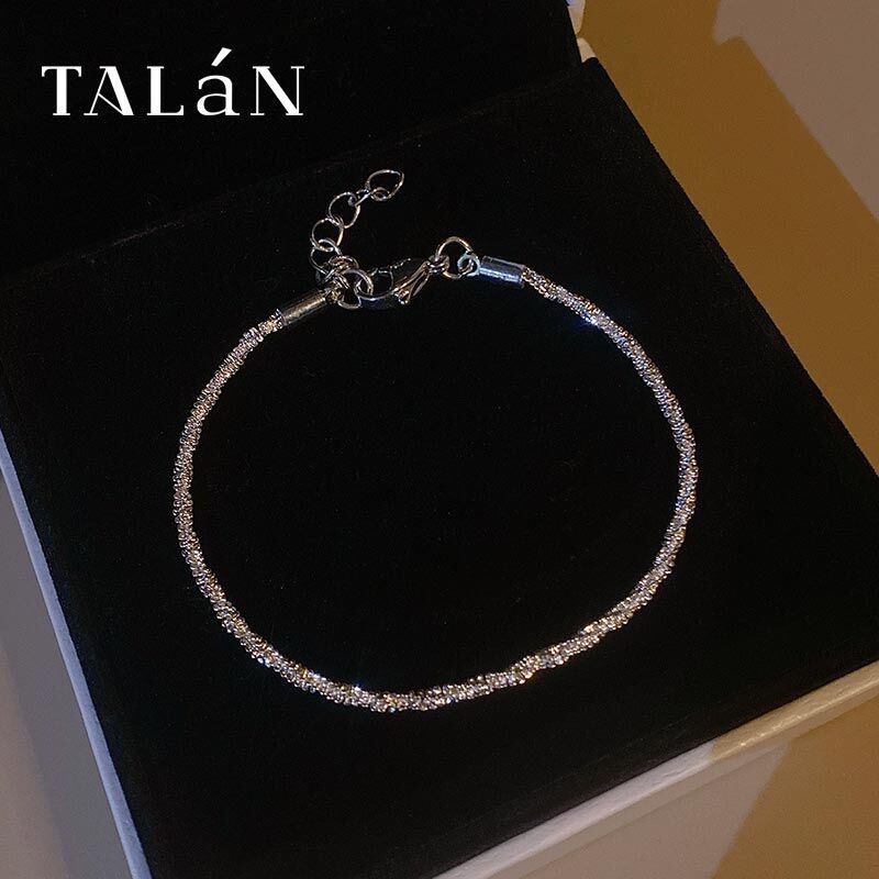S925 silver Vòng Tay Mạ Bạc Thiết Kế Đơn Giản Thời Trang Nhật Hàn Cho Nữ