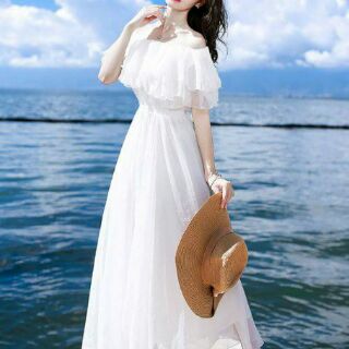 ĐẦM MAXI VOAN TRỄ VAI BÈO