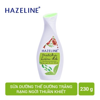 Sữa Dưỡng Thể Hazeline 230g Matcha & Lựu Đỏ
