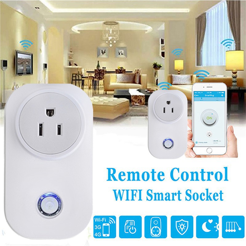 Remote điều khiển APP thông minh tích hợp ổ cắm 110V kết nối Wifi