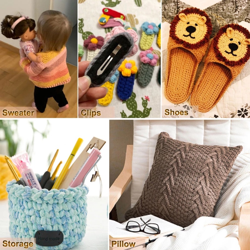 Bộ 8 kim đan len 2-3.5mm nhiều màu tiện dụng