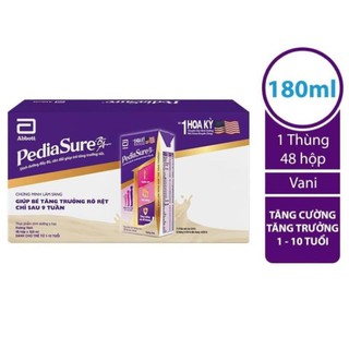Thùng 48 hộp sữa nước pediasure vani 180ml