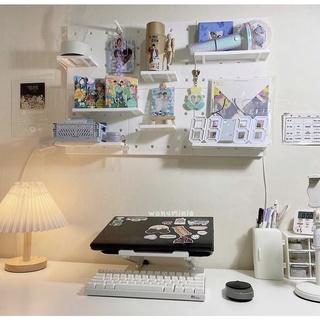 Kệ Bảng Pegboard Đục lỗ giá treo dụng cụ và trang trí tường bằng nhựa gọn gàng trang trí phòng decor bàn học
