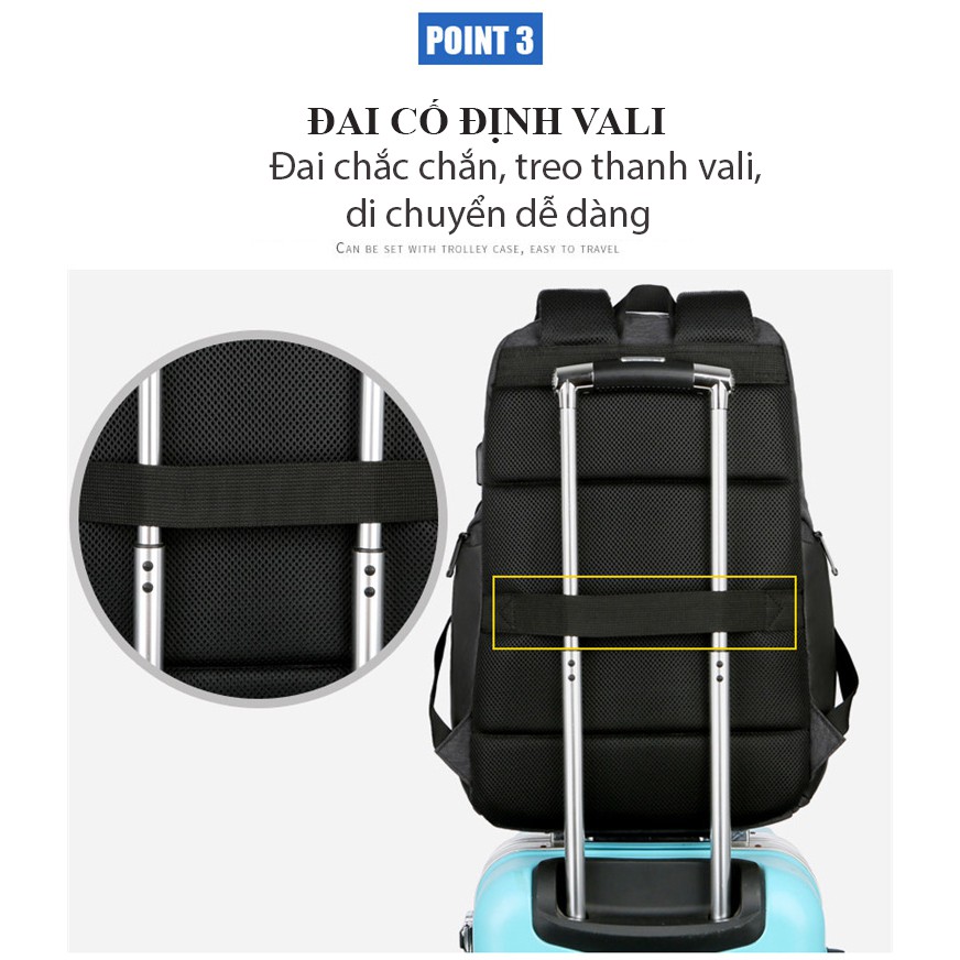 Balo đựng laptop và quần áo cao cấp, dòng balo công sở đựng máy tính cho người đi làm, đi chơi, công tác tiện lợi