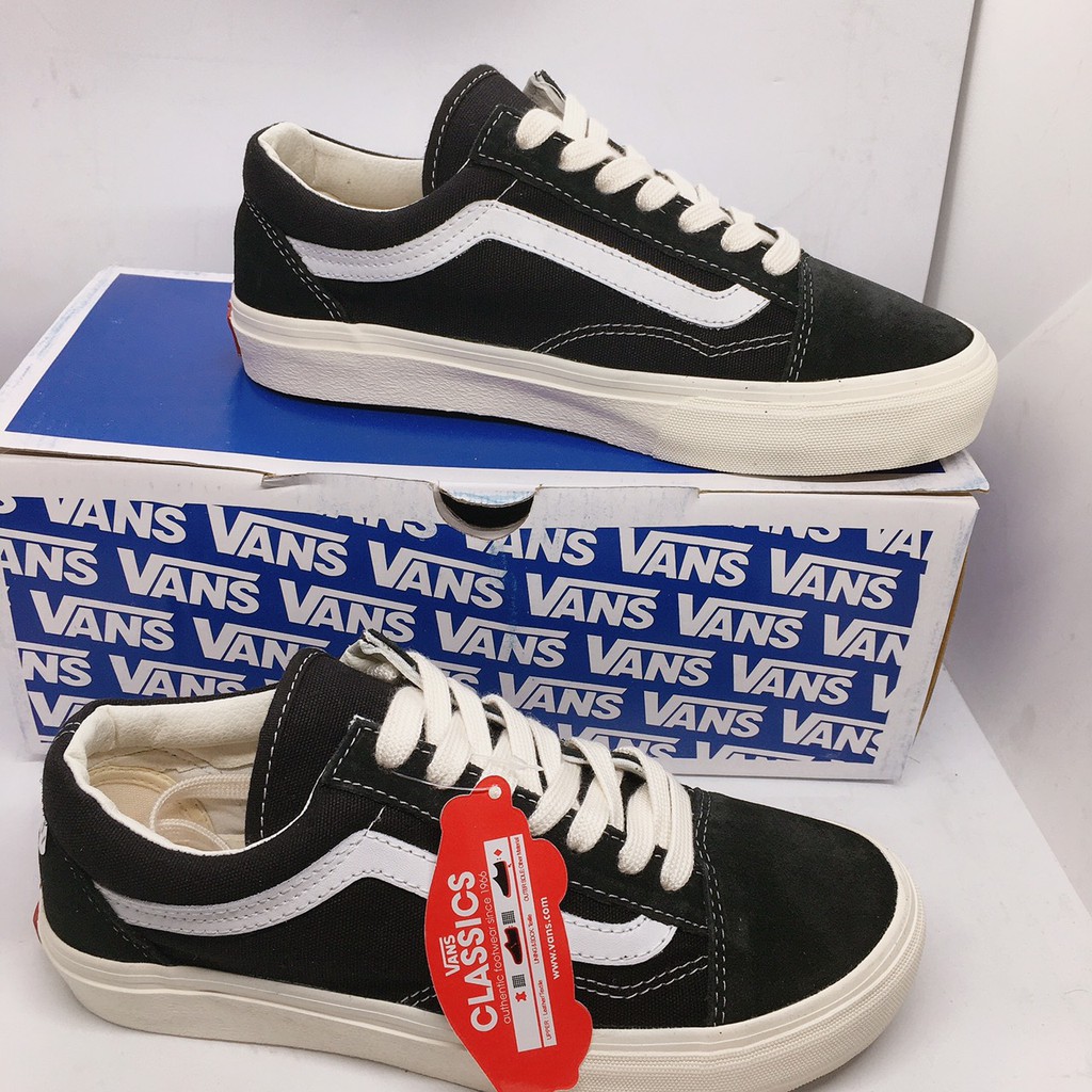 Giày vans vault,đen mũi nỉ đế trắng, cao cấp🔥 nam và nữ đi đẹp VAN U1