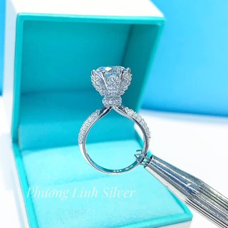 NHẪN BẠC NỮ Ổ CAO XI KIM (CAO CẤP)