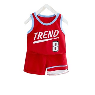 (Giá Sale ) Bộ đồ chất thể thao chử TREND8 co giãn 4 chiều thấm hút mồ hôi cho bé từ 6kg-23kg.DBBT39. .
