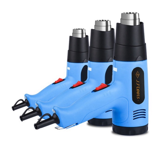 Máy khò hơi nóng 2000W JFTOOIS - Máy khò nhiệt màng co bọc giỏ quà, dán decal