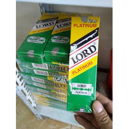 [ FLASH SALE ] Dao Cạo Râu Lord- LÕI Platinum Siêu Sắc Lướt Nhẹ Cạo Êm Hộp 200 Chiếc Hàng Chuẩn Anh