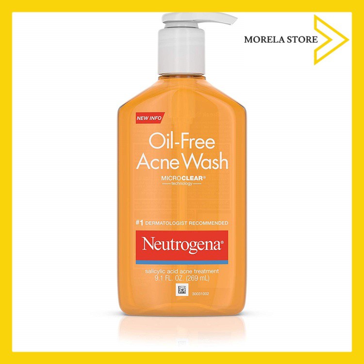 Sữa rửa mặt giảm mụn Neutrogena Oil-Free Acne Fighting Facial Cleanser Salicylic Acid Acne Treatment 269ml
